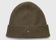 Czapki męskie - Tommy Hilfiger Czapka AM0AM10337 one size Essential Flag Beanie - miniaturka - grafika 1