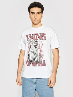 Koszulki męskie - Vans T-Shirt Reaper VN0A5KCQ Biały Classic Fit T-Shirt Reaper VN0A5KCQ Biały Classic Fit - grafika 1