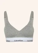 Biustonosze - Calvin Klein Biustonosz Push-Up Icon Cotton Modal grau - miniaturka - grafika 1