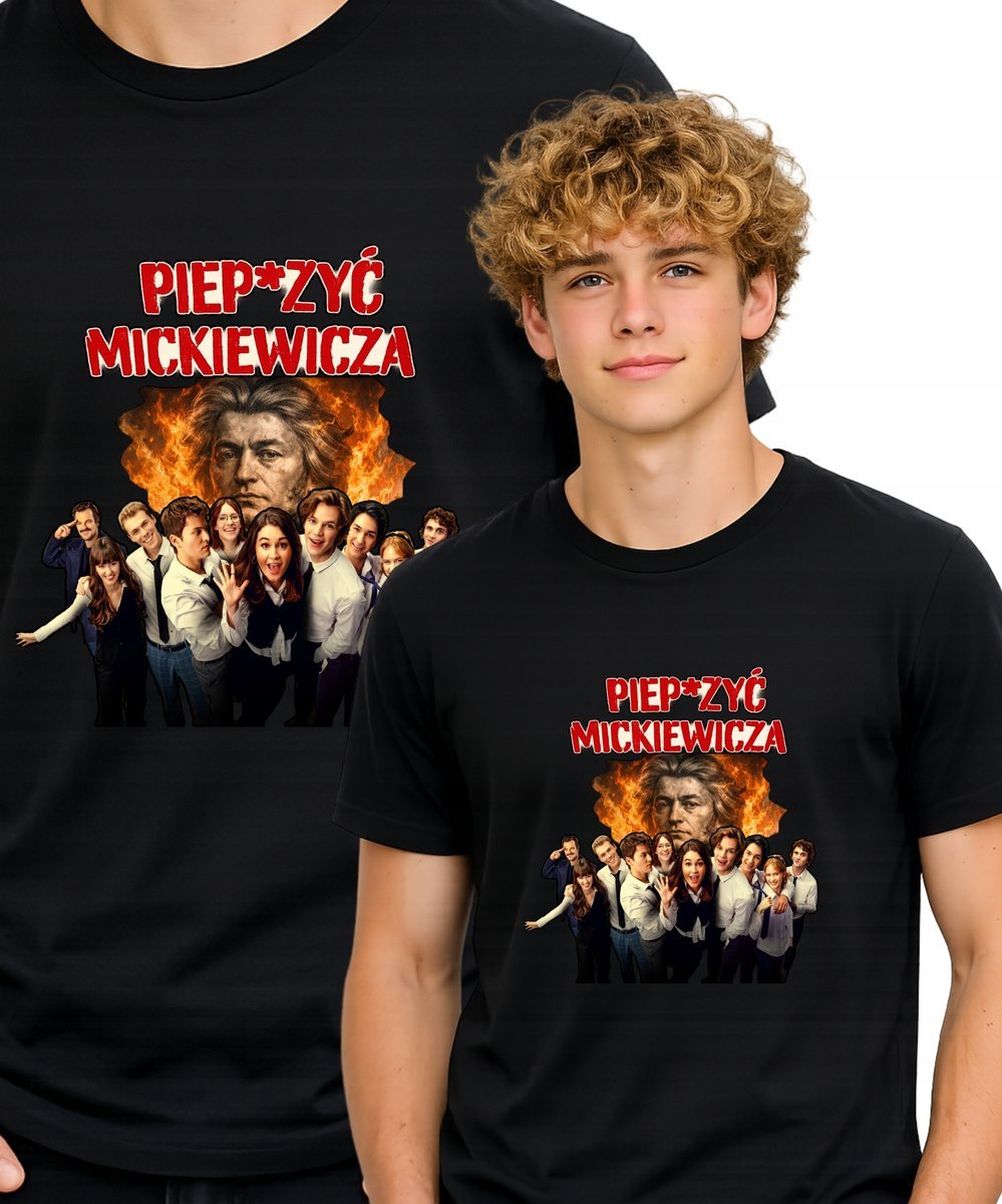 PIEPRZYĆ MICKIEWICZA FILM KOSZULKA T-SHIRT CZARNY PREMIUM M