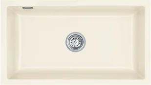 Zlewozmywak ceramiczny SYSTEMCERAM Mera 80 U Jasmin Korek automatyczny 5370 02 19 - Zlewozmywaki - miniaturka - grafika 1