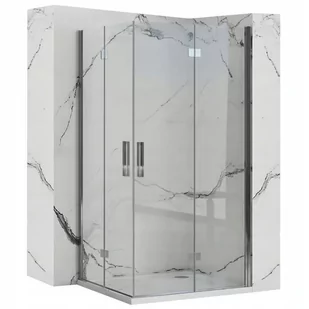 Rea Kabina prysznicowa Rea Molier Chrome Double 90x90 - Kabiny prysznicowe - miniaturka - grafika 1