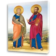 Ikony i obrazy sakralne - Obraz religijny na płótnie Święty Piotr i Paweł - miniaturka - grafika 1