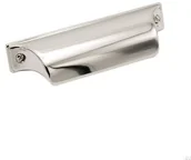 Zawiasy, okucia i inne akcesoria - Uchwyt meblowy muszlowy Timjan 64 Srebrny nikiel polerowany - miniaturka - grafika 1