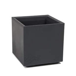 Kwietnik KARO Eco 40 x 40 x 40 cm beton antracytowy - Kwietniki - miniaturka - grafika 1