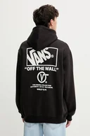 Bluzy męskie - Vans bluza męska kolor czarny z kapturem z nadrukiem VN000PGMY281 - miniaturka - grafika 1