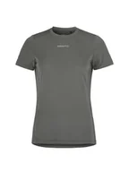 Koszulki i topy damskie - Craft Damska koszulka sportowa ADV Essence SS Tee 2 Granit – koszulka funkcyjna L ze strefami wentylacyjnymi – sportowy top z recyklingu na siłownię, jogę i trening na świeżym powietrzu - miniaturka - grafika 1