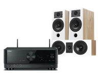 Kino domowe - Yamaha RX-V4A (czarny) + Diva 5 + 7 (dąb) - miniaturka - grafika 1