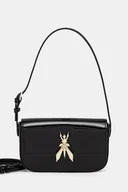 Torebki damskie - Patrizia Pepe torebka skórzana kolor czarny 8B0231 L125 - miniaturka - grafika 1