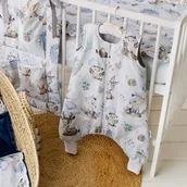 Śpiworki dla dzieci - Śpiworek Letni Ze Skarpetkami 0.5 TOG Muślin Bawełna BLISS od BabyU - miniaturka - grafika 1