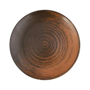 Porland TALERZ PŁYTKI LYKKE BROWN 25 cm PORCELANA BRĄZ - Talerze Porland TALERZ PŁYTKI LYKKE BROWN 25 cm PORCELANA BRĄZ - Talerze - miniaturka - grafika 1