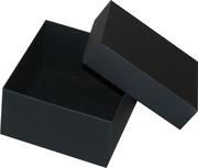 Pudełko Ozdobne Czarne 12 X 12 X 7 Cm