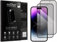 Szkła hartowane na telefon - 2 Szt. | moVear 3D Pro Privacy - Prywatyzujące Szkło Hartowane Do Apple Iphone 14 Pro Max (6.7") Na Cały Ekran | Antyspy, Fullglue, 9H - miniaturka - grafika 1