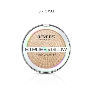 Revers Puder Rozwietlający Strobe & Glow nr 08 - Rozświetlacze do twarzy i ciała - miniaturka - grafika 1