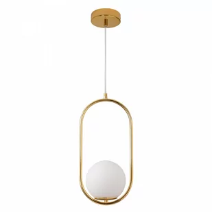 Lampa wisząca costa solo złota 40 cm kod: DP0001A-400 gold - Lampy sufitowe - miniaturka - grafika 1