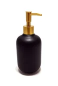 Mydelniczki i dozowniki mydła - Elegancki Dozownik Mydła - Czarny Mat - miniaturka - grafika 1