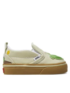 Vans Tenisówki Slip-On V Cactus VN000CPSGRN1 Zielony - Buty dla chłopców - miniaturka - grafika 1