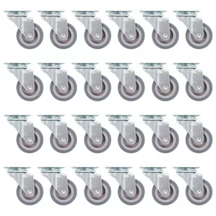 VidaXL 192 skrętne kółka, 50 mm 277910         VidaXL - Kółka i bloczki - miniaturka - grafika 1