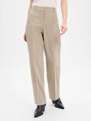 Spodnie damskie - BOSS Damskie spodnie z wełny dziewiczej - Tilda9 Kobiety wełna ze strzyży beżowy marmurkowy, 34 - miniaturka - grafika 1