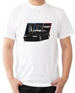 Koszulki męskie - T-SHIRT MĘSKI BMW 7 E38 PREZENT MOTORYZACYJNA KOSZULKA BIAŁA R-L A585 - miniaturka - grafika 1
