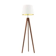 Lampy stojące - LYSNE, lampa podłogowa ARUBA GOLD, biały ze złotym wnętrzem - miniaturka - grafika 1