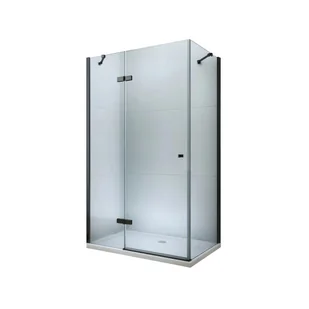 Mexen Roma kabina prysznicowa uchylna 100x90 cm, transparent, czarny - 854-100-090-70-00 - Kabiny prysznicowe - miniaturka - grafika 1
