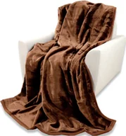 Koce - Koc Jednokolorowy Gładki Elway 03-12 - Brązowy - miniaturka - grafika 1