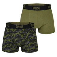 Majtki męskie - 2x Bokserki TRUNKS Lonsdale Khaki w pudełku, Rozmiar L - miniaturka - grafika 1