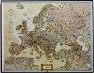 National geographic, mapa ścienna polityczna Europa Executive 1:5 471 000 - Mapy i plansze edukacyjne - miniaturka - grafika 1