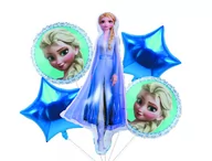 Balony i akcesoria - Zestaw balonów ELSA, Kraina Lodu, 5 el. - miniaturka - grafika 1