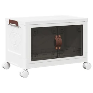vidaXL Skrzynia do przechowywania z kółkami, 28 L, 48x29,5x33 cm - Wózki magazynowe - miniaturka - grafika 1