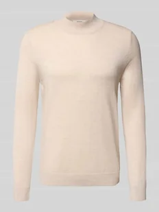 Sweter z dzianiny o kroju regular fit z czystej wełny model ‘TRAY’ - Swetry męskie - miniaturka - grafika 1