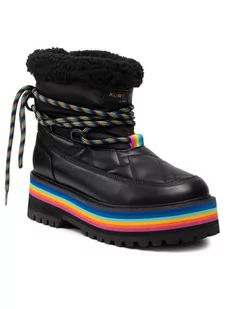Kurt Geiger Botki Toronto Rainbow Boot 8488400609 Czarny - Botki damskie - miniaturka - grafika 1