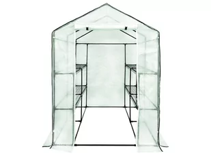 Mini tunel szklarniowy z półkami szklarnia 1,4x1,4x2m Zielony - Szklarnie ogrodowe Mini tunel szklarniowy z półkami szklarnia 1,4x1,4x2m Zielony - Szklarnie ogrodowe - miniaturka - grafika 1