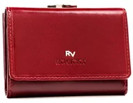 Portfele - Pojemny portfel damski na karty i dokumenty skóra naturalna ochrona RFID Rovicky, czerwony - miniaturka - grafika 1