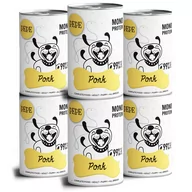 Mokra karma dla psów - Paka Zwierzaka Paka Zwierzaka Karma mokra Pepe Pork wieprzowina) 6x400g 57280-uniw - miniaturka - grafika 1