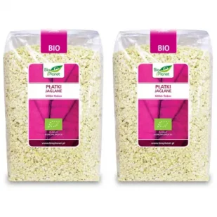 Bio Planet Płatki jaglane Zestaw 2 x 600 g Bio - Płatki śniadaniowe i musli - miniaturka - grafika 1