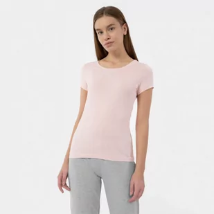 Damski t-shirt basic 4F 4FMM00TTSHF731 - różowy - Koszulki sportowe damskie - miniaturka - grafika 1