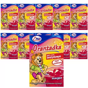 Emix Oranżada o smaku landrynkowym 16 g x 10 sztuk - Zdrowa żywność - miniaturka - grafika 1