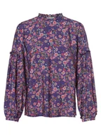 Koszule damskie - Marie Lund - Bluzka damska, niebieski|wielokolorowy|wyrazisty róż - miniaturka - grafika 1