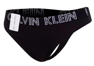 Calvin Klein Majtki Damskie Stringi Thong Black 000Qd3636E 001 M - Majtki damskie - miniaturka - grafika 1