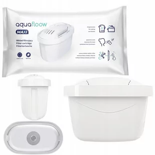 Wkład do dzbanków maxi, AquaFloow, 1szt, biały - Wkłady filtrujące - miniaturka - grafika 1