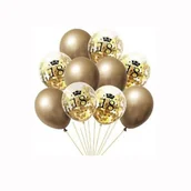 Urodziny dla dorosłych - BALONY NA OSIEMNASTKĘ 18-STE URODZINY ZŁOTE 10SZT - miniaturka - grafika 1