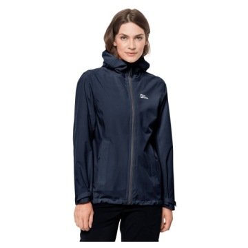 Kurtka damska przeciwdeszczowa Jack Wolfskin nieprzemakalna do trekkingu