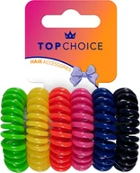 Ozdoby do włosów - TOP CHOICE Gumki do włosów - mix kolorów (20100) 1 op. - 6 szt. - miniaturka - grafika 1