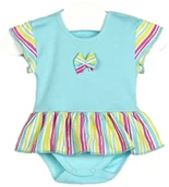 Body dla niemowląt - BODY SUKIENKA KRÓTKI RĘKAW BODOSUKIENKA Niemowlęce body bawełniane Rozm 68 - miniaturka - grafika 1