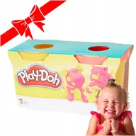 Masy plastyczne - POJEMNIKI Z CIASTOLINĄ PLAYDOH 2SZT ZESTAW CIASTOLINA RÓŻOWA ŻÓŁTA 2 TUBY - miniaturka - grafika 1