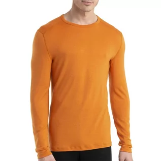 Koszulki męskie - Koszulka Icebreaker Merino 260 Tech Long Sleeve Crewe Thermal Top 1043718651 - pomarańczowa - grafika 1
