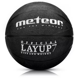 Meteor Piłka koszykowa Layup 7 czarny 07089 - Koszykówka - miniaturka - grafika 1