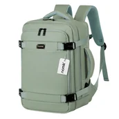 Plecaki - Plecak do samolotu bagaż podręczny Ryanair Wizzair 40x25x20 plecak podróżny kabinowy zielony oliwkowy - miniaturka - grafika 1